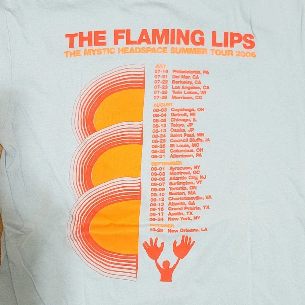 Vtg The Flaming Lips The Mystic Headspace Summer Tour 2006 Band T-shirt - Picture 5 of 6